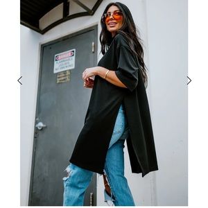 NWT Lala original design: Lala icon mock neck top in black